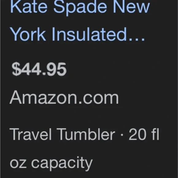 Kate Spade “Ladies First” Pink Tumbler Water Bottle With Straw and a Lid! - Picture 6 of 7